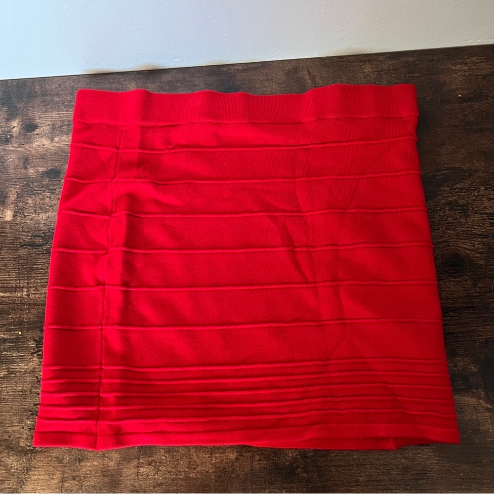 CHARLOTTE RUSSE Woman's Candy Apple Red Bandage Y2K Skirt Size XL